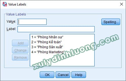 Hướng dẫn khai báo biến và nhập dữ liệu trong SPSS