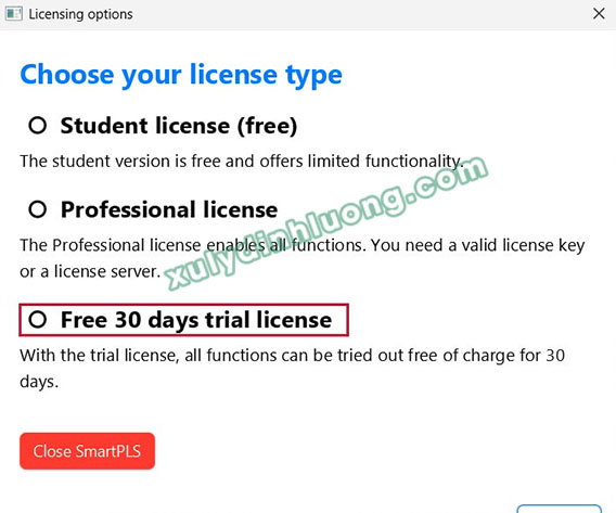 SMARTPLS 4 Pro Full: Tải và cài đặt bản dùng thử 30 ngày