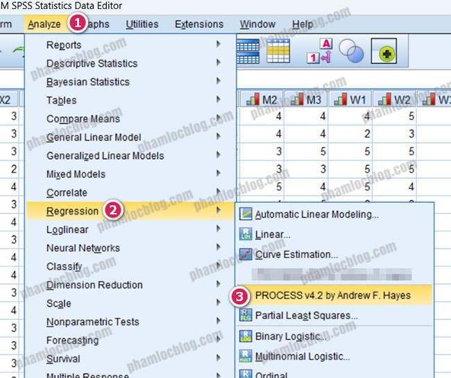 Xử lý biến điều tiết bằng PROCESS trong SPSS