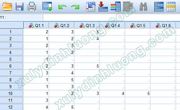 Nhập dữ liệu câu hỏi nhiều đáp án từ Google Forms vào SPSS