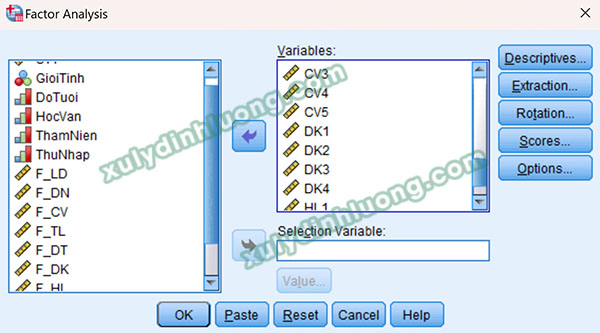 Kiểm định Harman’s One-Factor bằng phương pháp EFA trên SPSS