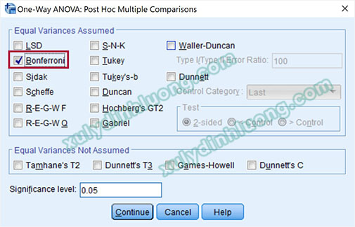 Phân tích chuyên sâu One-way ANOVA bằng SPSS