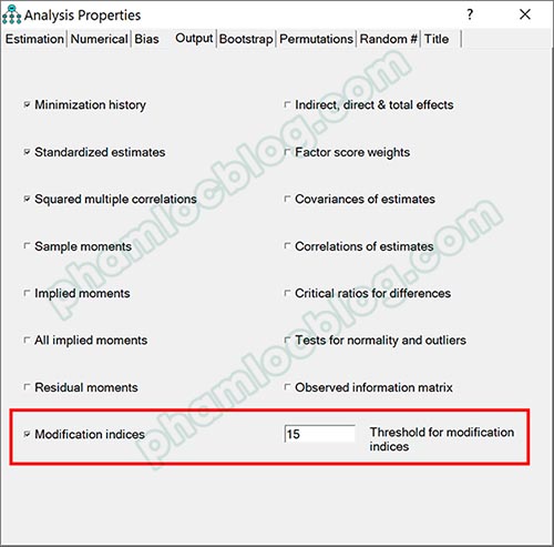 Phân tích chỉ số MI (Modification Indices) trong AMOS