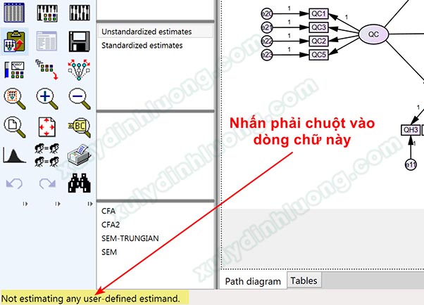 Cách xử lý biến trung gian (Mediator) trong AMOS