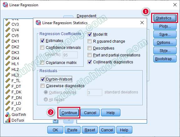 xử lý số liệu bằng SPSS