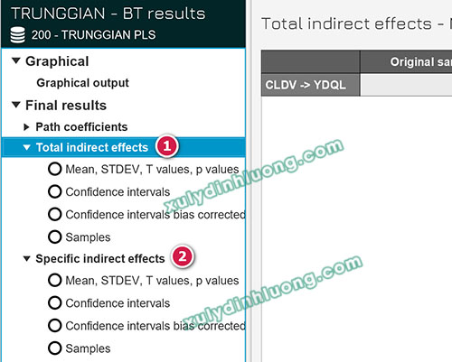 Phân tích biến trung gian (Mediator) bằng SmartPLS 4
