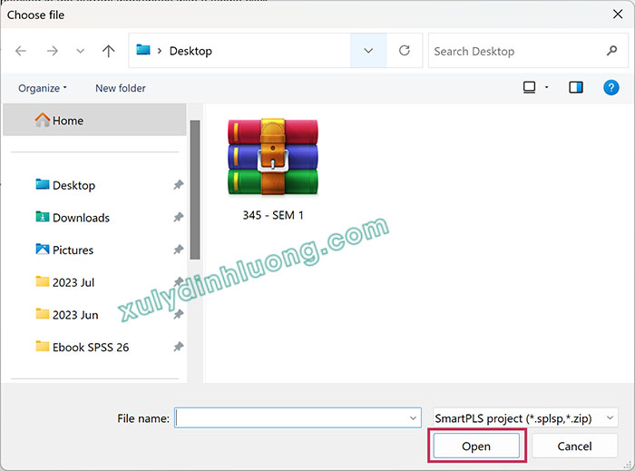 Vẽ mô hình và xuất/nhập dự án trong SmartPLS 4