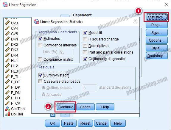 phân tích hồi quy đa biến spss